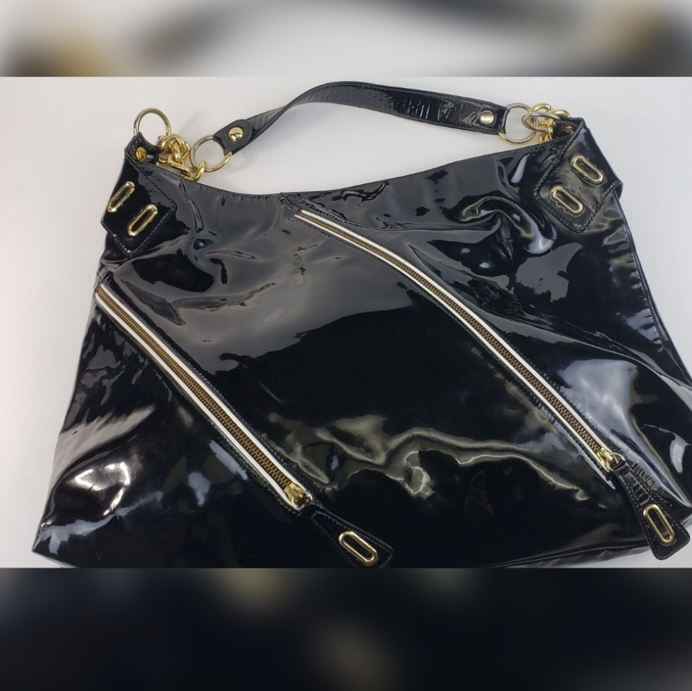 Goldenbleu Italian Patent Leather Tote
